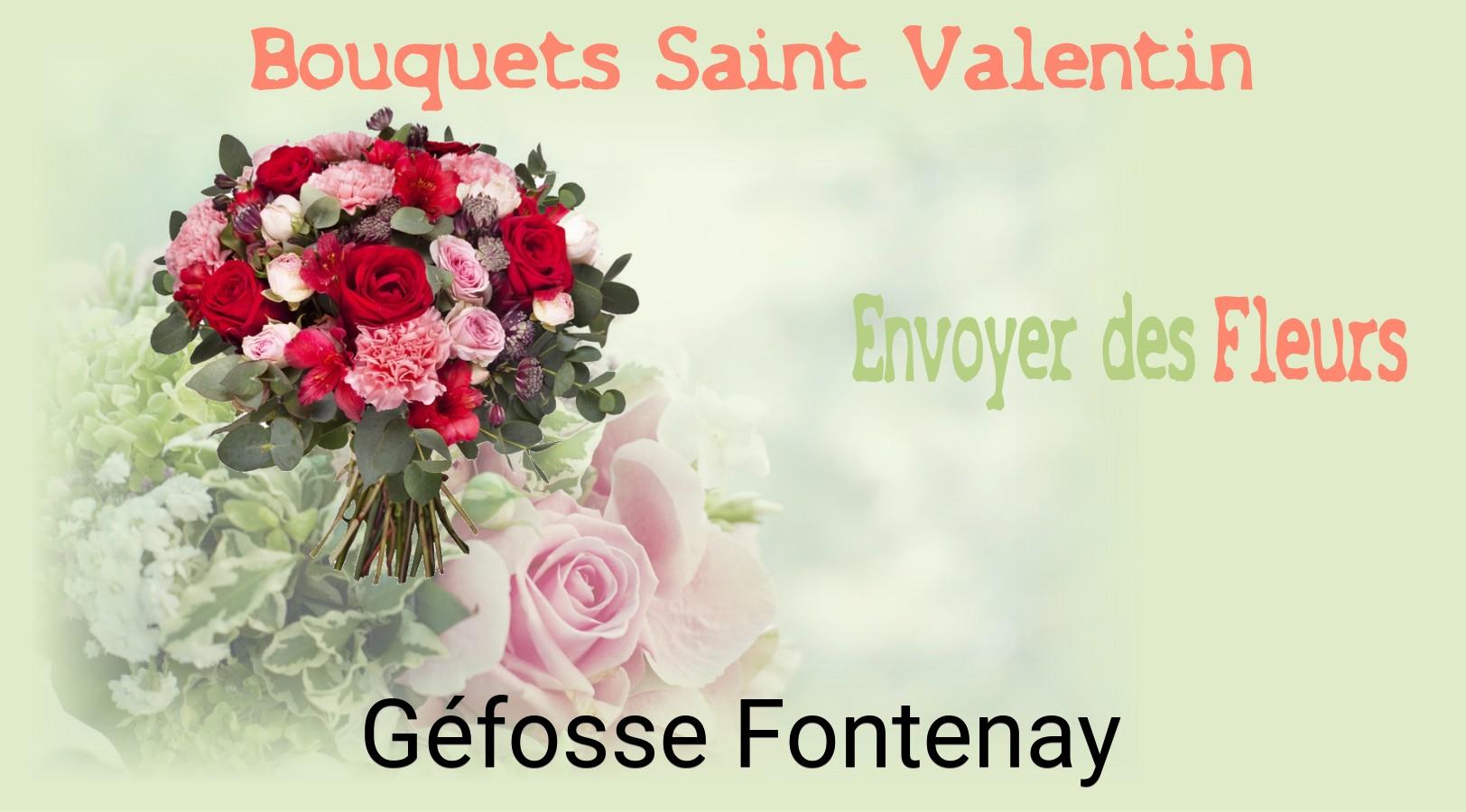 Roses de Saint-Valentin livrées à Géfosse-Fontenay